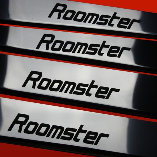 SKODA ROOMSTER Накладки на пороги из нержавеющей стали 304, глянцевое покрытие.