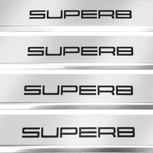 SKODA SUPERB MK3 Накладки на пороги из нержавеющей стали 304. Отделка юбки.