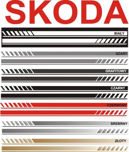 SKODA універсальні ремені 180см авто тюнінг наклейки