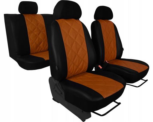 ШКІРЯНІ ЧОХЛИНИ З ТИСНЕННЯМ ДЛЯ TOYOTA STARLET