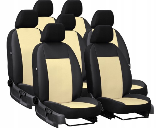 МЕРНЫЕ КОЖАНЫЕ ЧЕХОЛЫ ДЛЯ DACIA LODGY 7m