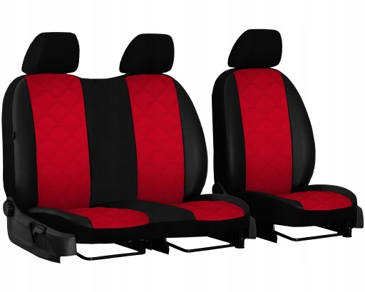 ШКІРЯНІ ЧОХЛИНИ ДЛЯ FORD TRANSIT CUSTOM 2+1 VIII