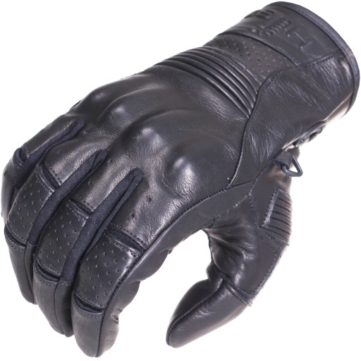 Кожаные мотоциклетные перчатки HUSAR MAVERIK black