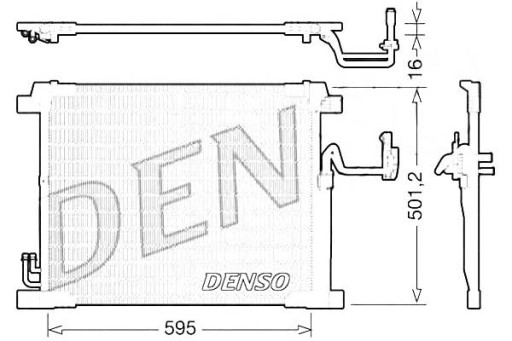 DRM50066 - КОНДЕНСАТОР КОНДИЦІОНА INFINITI FX 3.7/5.0 10/08-