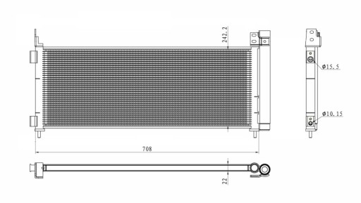 350495 - КОНДЕНСАТОР КОНДИЦИОНЕРА TOYOTA RAV4 15-NRF350495