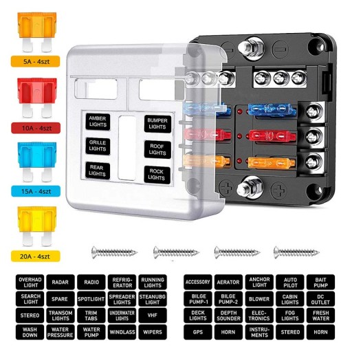 БЛОК ПРЕДОХРАНИТЕЛЕЙ ДЛЯ АВТОМОБИЛЬНОЙ ЯХТЫ - 06037