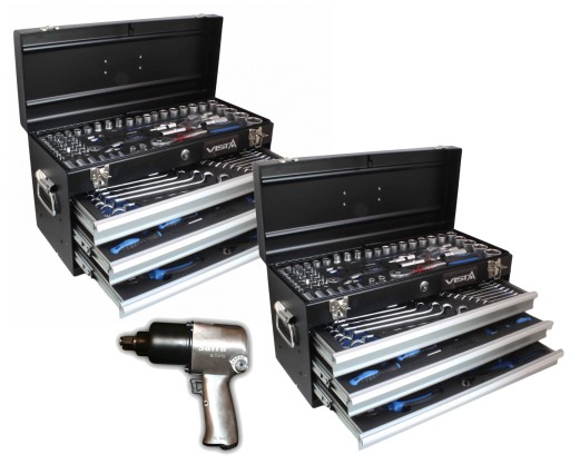 TOOL BOX x2 валіза МЕТАЛЕВІ ящики TOOLS 145 шт + IMPACT KEY