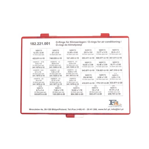 182221 - КОРОБКА ОРИНГОВ ДЛЯ КЛИМ.BASIS 320 ШТ 182.221.001 / FIS FISCHER