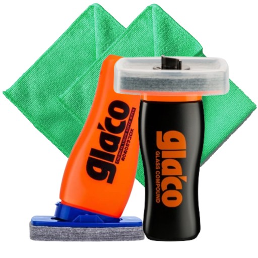SOFT99 Glaco DX 110ml + Glass Compound Roll ON 100ml для очистки стекол