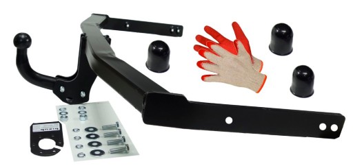 SOLID 100+1650кг БУКСИРОВОЧНЫЙ КРЮК+КОЛЫШКИ+ПЕРЧАТКИ SEAT ALTEA+XL 2004-15