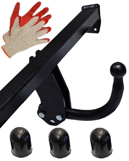 ТВЕРДЫЙ БУКСИРОВОЧНЫЙ КРЮК 1300 КГ + КРЫШКИ для KIA VENGA 2009-2020 + FL + БЕСПЛАТНО