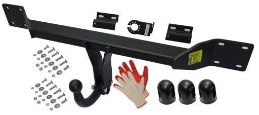 ЖЕСТКИЙ БУКСИРОВОЧНЫЙ КРЮК + НАКЛАДКИ для BMW 5V E60 SEDAN E61 COMBI TOURING с 2003 г.в.