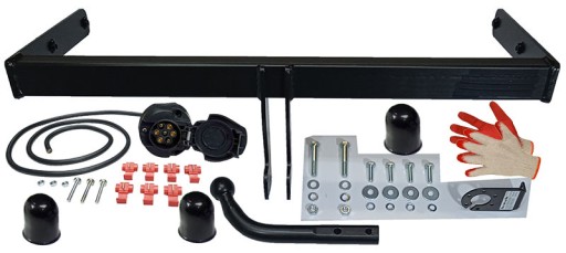 СУЦІЛЬНИЙ БУКСИРУВАЛЬНИЙ ГАК + ЖГУТ ДВЕРІ SKODA FABIA 1+2 I+II 99-2014+6Y HTB 5-дверний HB