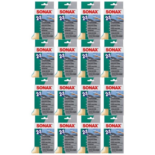SONAX ГУБКА ДЛЯ СТЕКОЛ 2В1 1ШТ