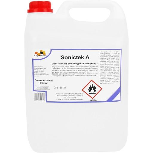 КОНЦЕНТРАТ ДЛЯ УЛЬТРАЗВУКОВЫХ ОЧИСТИТЕЛЕЙ 5Л SONICTEK A
