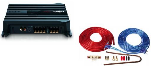 Sony XM-N502 автомобильный усилитель + проводка