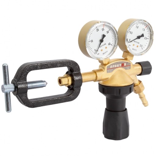 Spartus Gas reducer for acetylene with yoke