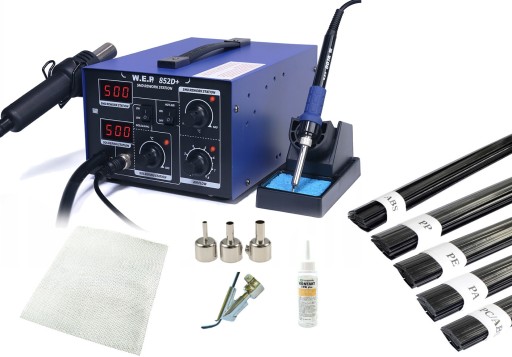 WEP 852D+ МАШИНА ДЛЯ ЗВАРЮВАННЯ ПЛАСТИКОВ + БІНДЕРИ MESH BOOT