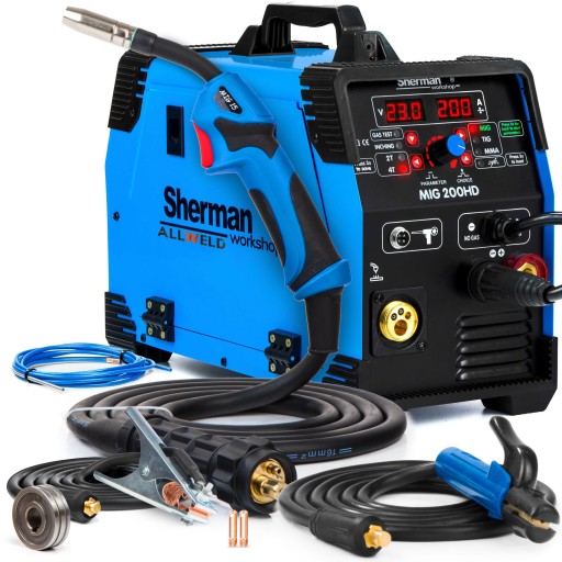 ПОЛУАВТОМАТИЧЕСКИЙ СВАРОЧНЫЙ АППАРАТ SHERMAN MIG MAG MMA TIG