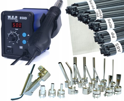 Пластиковые Сварщик, 858D 18x Nozzle Plastic Mesh BUT