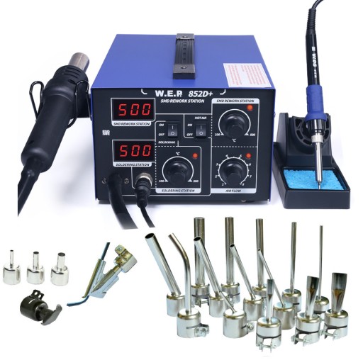 Plastic WELDER WEP 852D + 19X Nozzle with BUT Iron