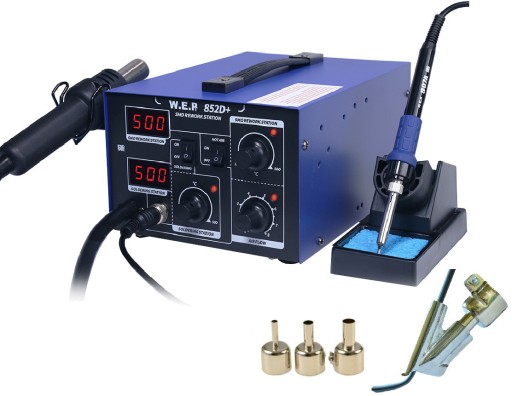 WEP 852D+ АПАРАТ ДЛЯ ЗВАРЮВАННЯ ПЛАСТМАКСІВ + НАСАДКИ + НАСАДКА BOOT