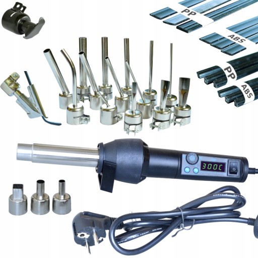 WEP 8858 МАШИНА ДЛЯ СВАРКИ ПЛАСТИКОВ + ЖЕЛЕЗНЫЕ НАСАДКИ