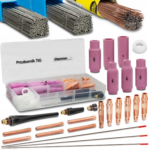 TIG WELDER KIT DC LSI wires Electrode nozzles
