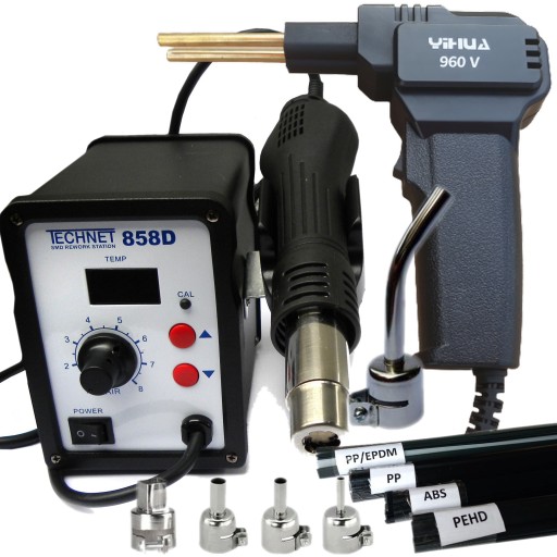 МАШИНА ДЛЯ ЗВАРЮВАННЯ ПЛАСТИКУ 858DL МАШИНА ДЛЯ ЗВАРЮВАННЯ ПЛАСТИКУ 960В КОМПЛЕКТ ПАЯЛЬНИКА ПЛАСТИКУ