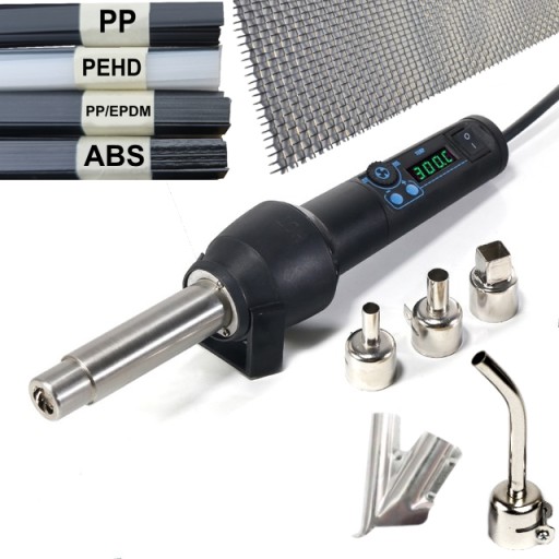 8858 Plastic Сварщик 4 Nozzles + Binders + Nets + Shoe