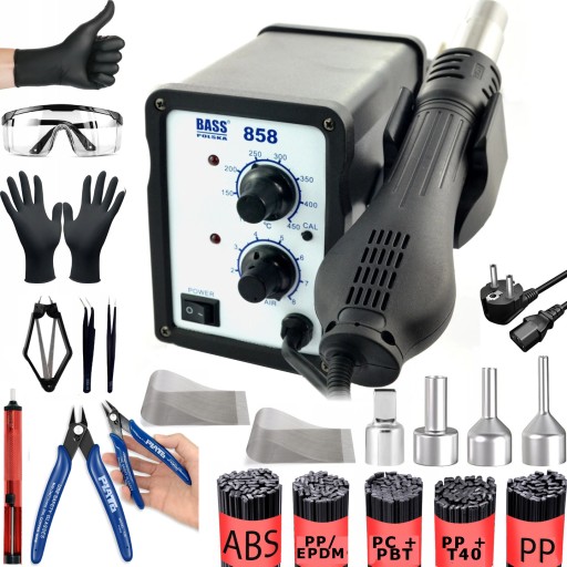 ЗВАРЮВАЛЬНИЙ АПАРАТ ДЛЯ ПЛАСТИКУ ПЛАСТМАСІВ ЗВАРЮВАЛЬНА СТАНЦІЯ ПАЯЛЬНИК 4854 +0,5кг ЗВ'ЯЗУЮЧІ