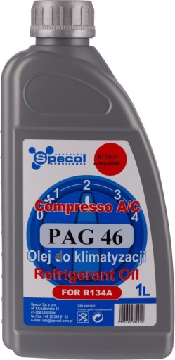 SPECOL МАСЛО ДЛЯ КОНДИЦИОНЕРА ВОЗДУХА SPECOL COMPRESSO PAG 46 1л, БЕЗ УФ-излучения