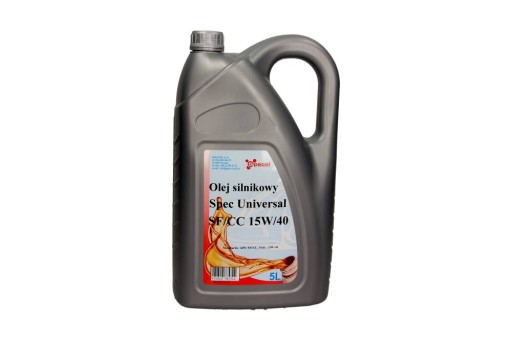 SPECOL МАСЛО SPECOL 15W40 5L UNIVERSAL SF / CC
