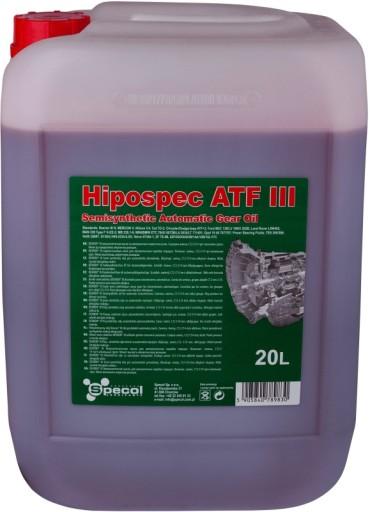 SPECOL SPECOL HIPOSPEC ATF III OIL 20L SEMI-SINT. / ПЕРЕДАЧА DEXRON III