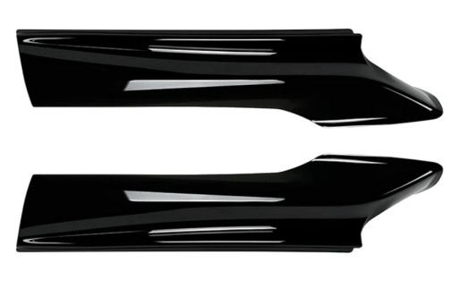 РАЗДЕЛИТЕЛЬ ЮБКА ПЕРЕДНЕГО БАМПЕРА BMW F10 F11 M SPORT FLAPS ЧЕРНЫЙ БЛЕСК