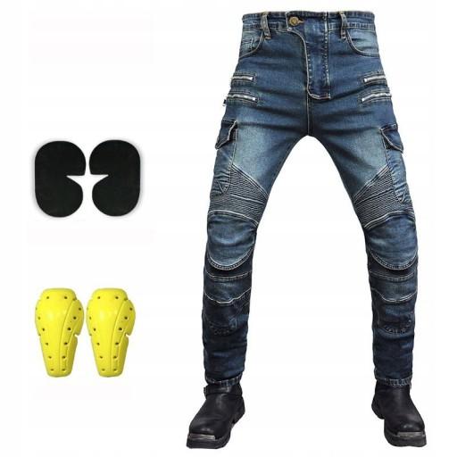 ЧОЛОВІЧІ МОТОШТАНИ, ДЖИНСИ, наколінники