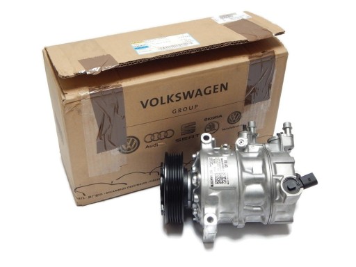 Новий компресор кондиціонера 5q0816803f vw audi seat skoda oe aso