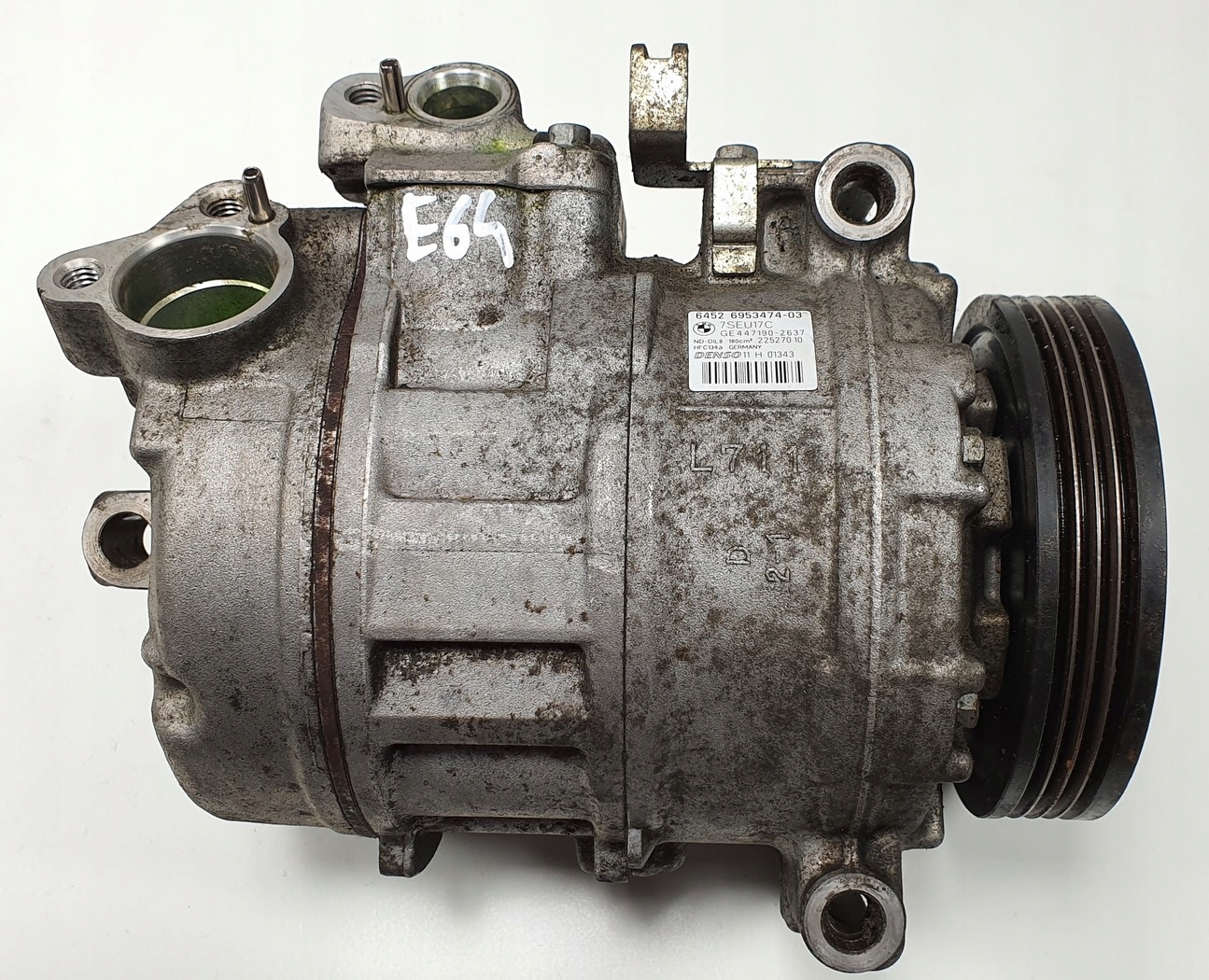 Компрессор кондиционера BMW 6 E63 E60 6953474