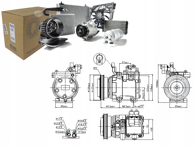 89286 - КОМПРЕСОР КОНДИЦІОНЕРА HYUNDAI TUCSON 2.0 (JM)