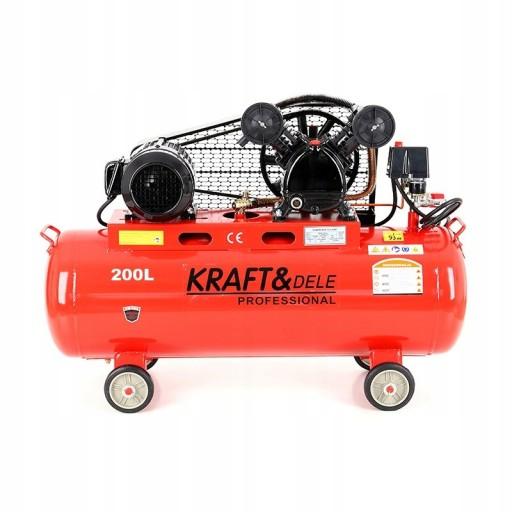 КОМПРЕСОР МАСЛИНИЙ КОМПРЕСОР 200L 5.9HP 400V 2 ПОРШНЯ 8БАР KD407