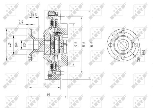 49621 - ВИСКОЗНОЕ СЦЕПЛЕНИЕ TOYOTA LAND CRUISER 12- 2002-