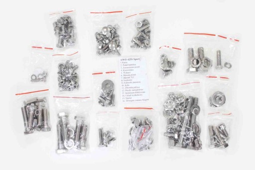 ROY14230 - БОЛТИ SIMSON AWO 425 SPORT ПОВНИЙ КОМПЛЕКТ ДВИГУНА З НЕРЖАВІЮЧОЇ СТАЛІ TI