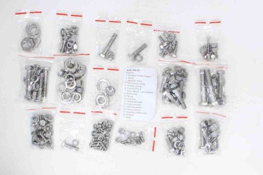 ROY14160 - Болти WSK 125 M06 B1 для всього двигуна Нержавіюча сталь Комплект болтів PRL