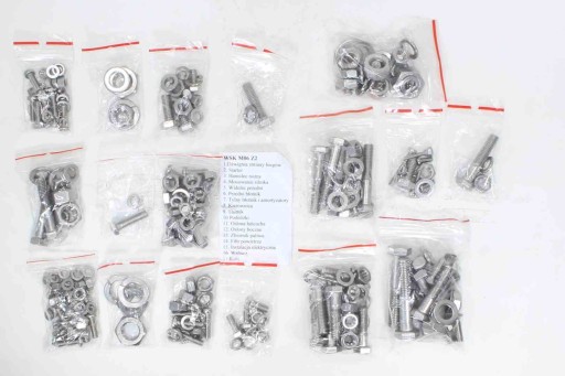 ROY14161 - Гвинти WSK 125 M06 Z2 комплект для всього двигуна Нержавіюча комплект гвинтів PRL