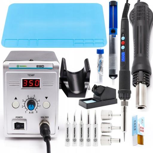 858D ПАЯЛЬНА СТАНЦІЯ ТОЧНИЙ ПАЯЛЬНИК З ГАРЯЧИМ ПОВІТРЯМ