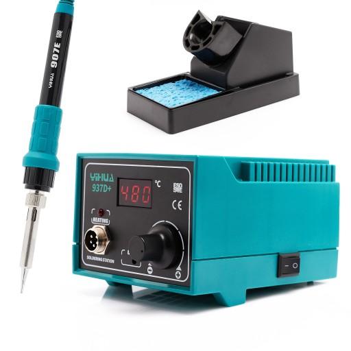 ПАЯЛЬНАЯ СТАНЦИЯ YIHUA 937D+ ПАЯЛЬНИК МОЩНАЯ СВЕТОДИОДНАЯ ГРЕБНЯ 907D TECHREBAL 120W