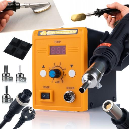 ПАЯЛЬНА СТАНЦІЯ АПАРАТУ ДЛЯ ЗВАРЮВАННЯ ПЛАСТИКОВ 858D + ІР