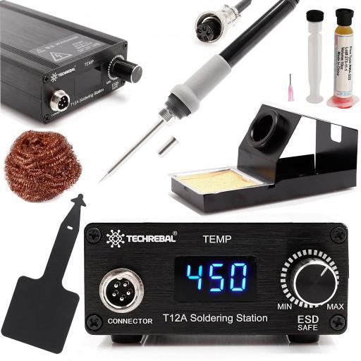 ПАЯЛЬНА СТАНЦІЯ TECHREBAL 75W T12A НАБІР ДЛЯ ТОЧНОГО ПАЙЯННЯ