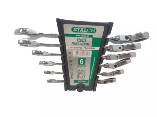STALCO S-56246 КЛЮЧІ ГАЙКОВІ 8-19ММ 6ШТ.