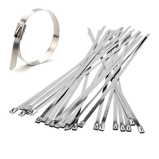 ЗАЖИМЫ СТАЛЬНЫЕ 100шт 4,6x200мм СВЯЗКИ ИЗ НЕРЖАВЕЮЩЕГО МЕТАЛЛА